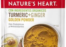 Nature’s Heart Golden Powder Jengibre + Curcuma, Jengibre, Curcuma, 100 gramos